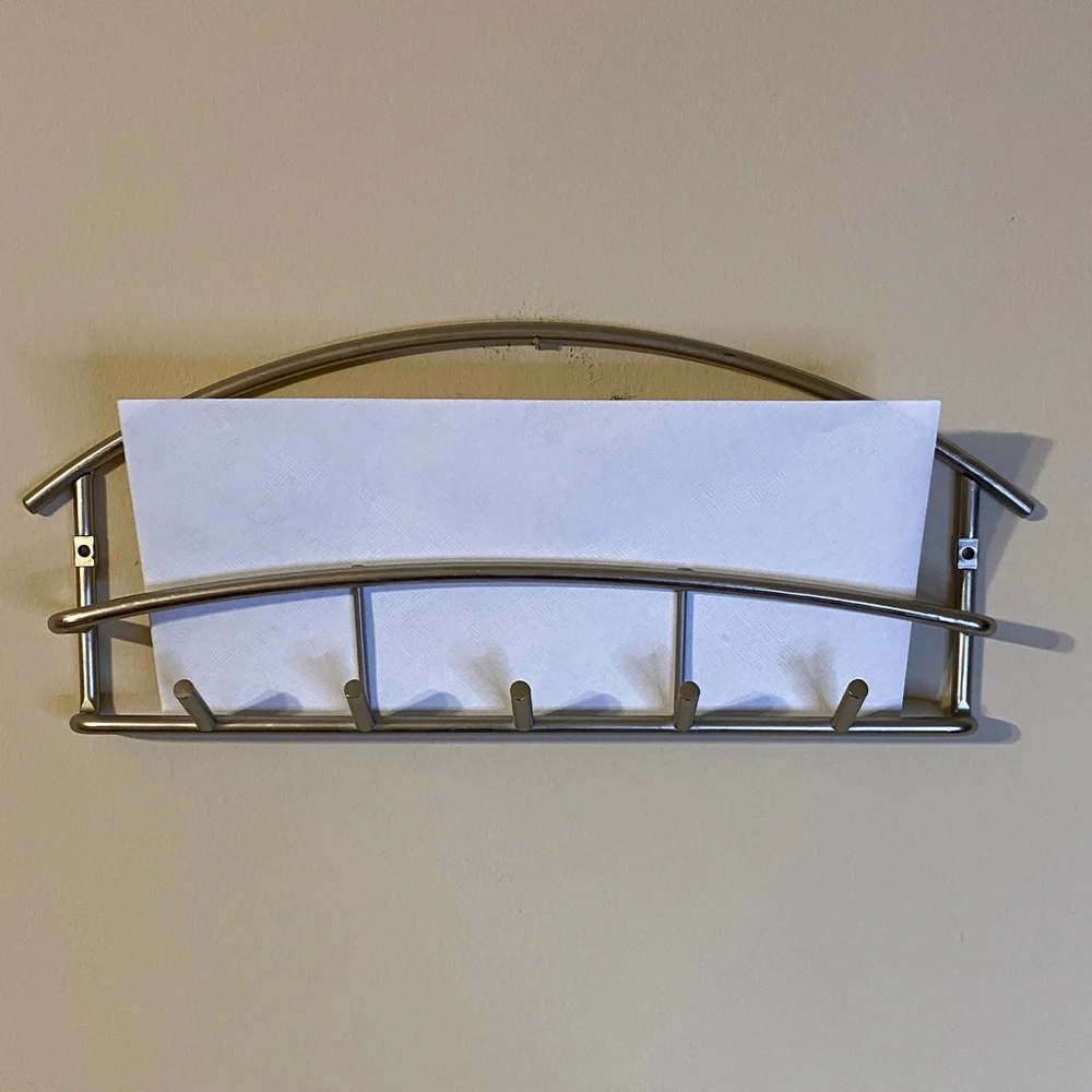 Modern Silver Wall Rack